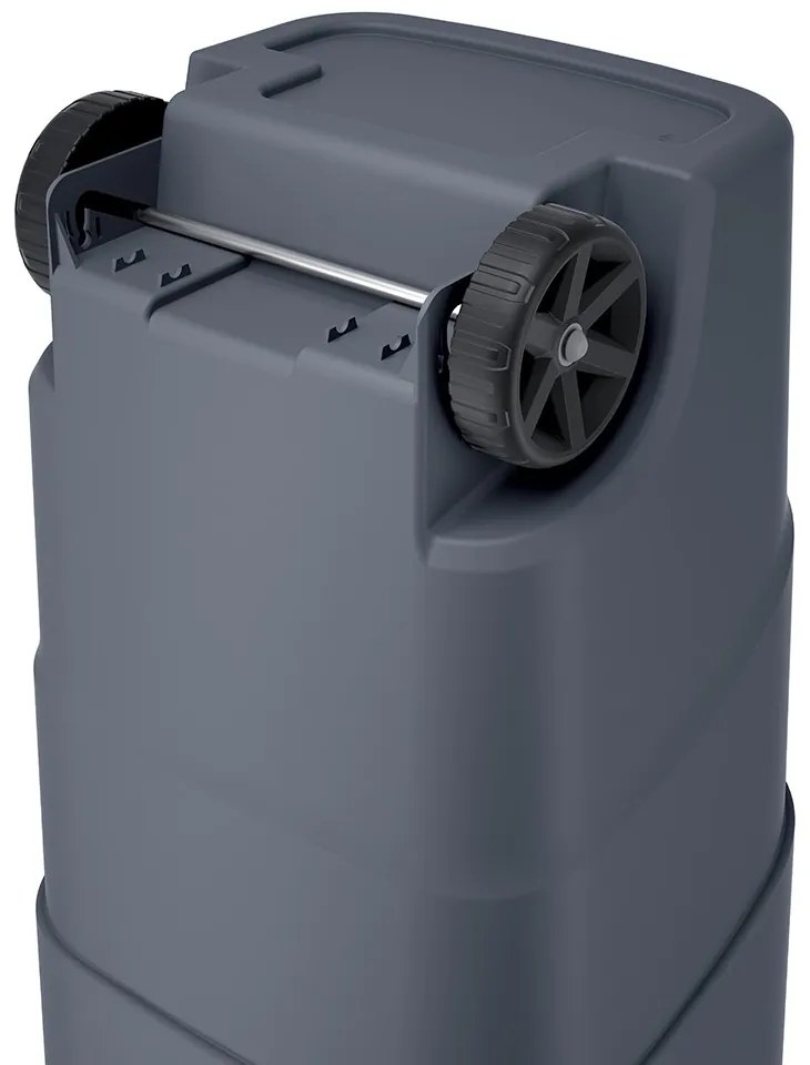 Container de gradina cu roti rezistente, 110 l, antracit