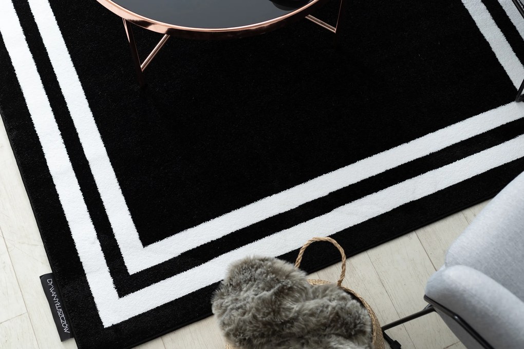 Covor HAMPTON cadru negru - SECUNDAR-COTATI PRODUSUL