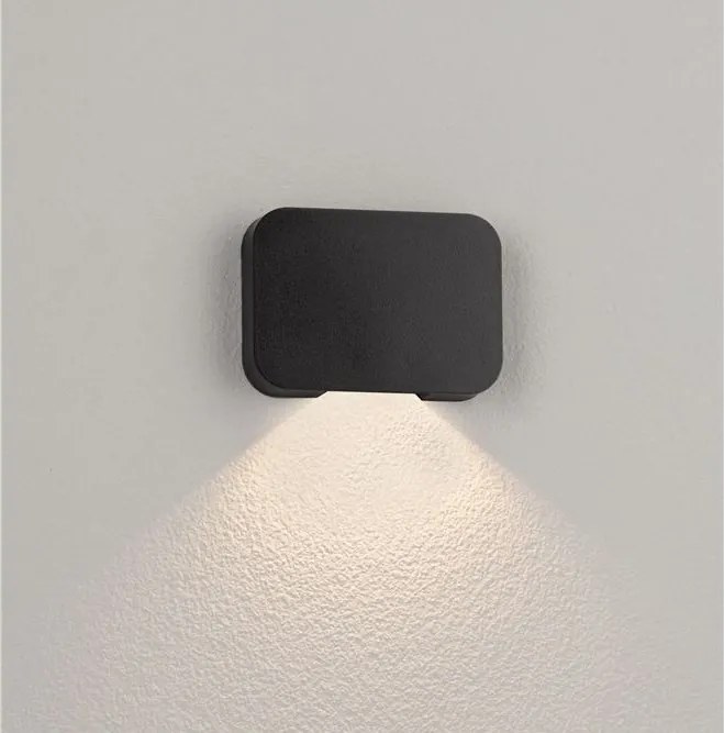 Spot aplicat lumina LED ambientala IP65 SENDO negru