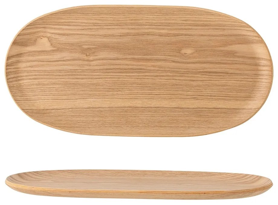 Tavă decorativă din lemn de stejar 15x31 cm Leyton – Bloomingville