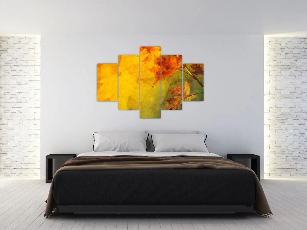 Tablou - Frunze de toamnă (150x105 cm)