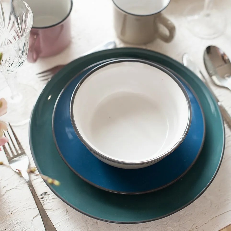 Mäser Set de veselă 16 piese MAILA – mix petrol