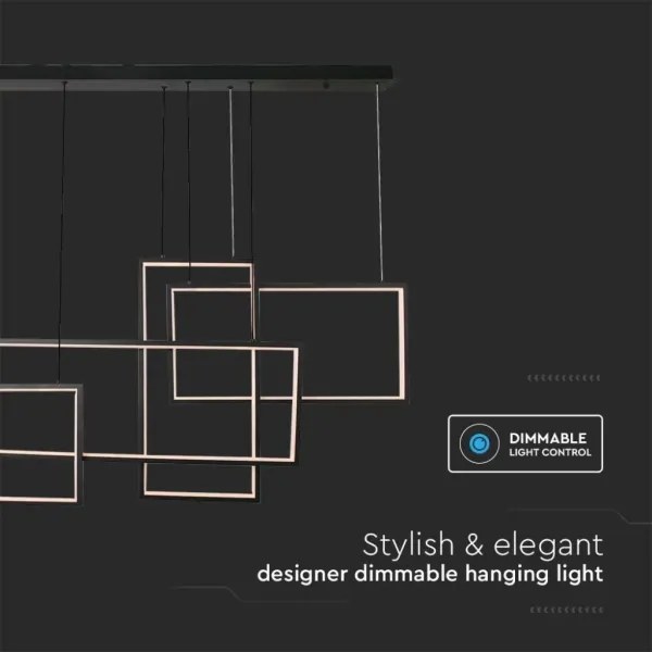 Lustră LED dimabilă pe cablu LED/45W/230V 3000K negru