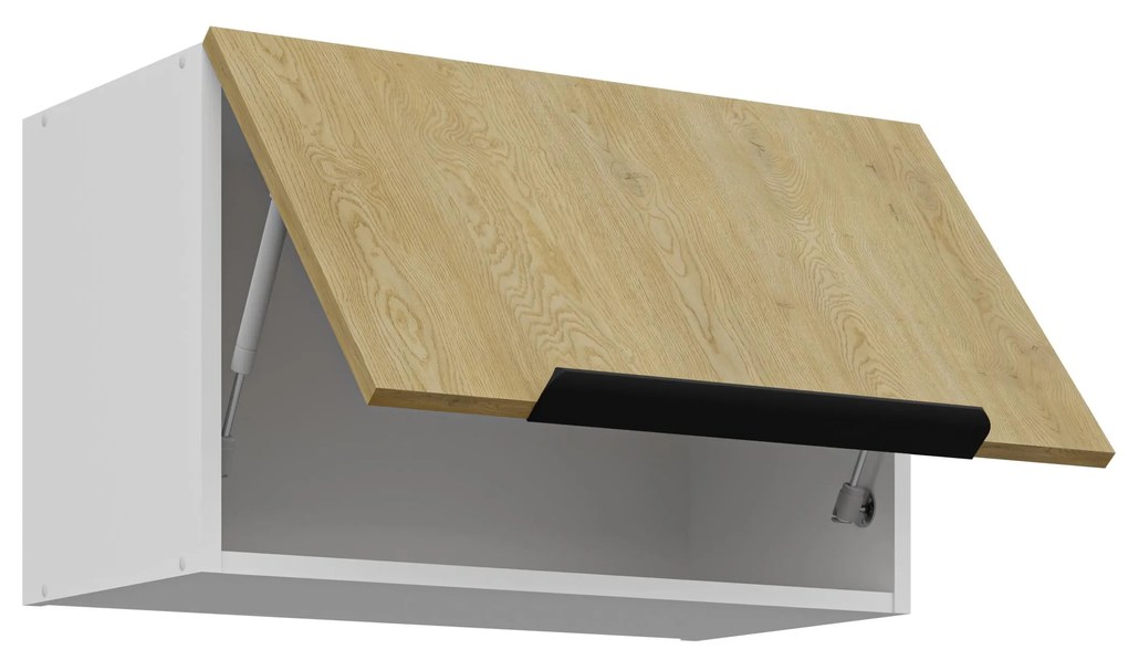 Dulap superior de bucătărie Carminia 60 GU-36 1F (stejar cremona + alb). 1128058