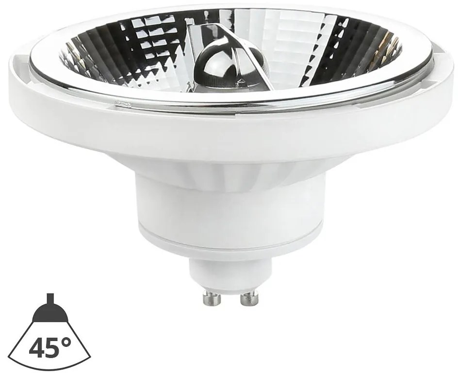 Bec LED AR111 GU10/12W/230V 6000K 45° alb