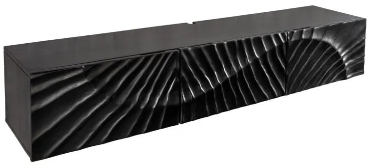 Comoda TV SCORPION 160 cm 3D suspendata, culoare negru mango