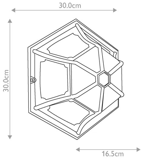 Plafonieră de exterior Elstead PR12-BLACK PARISH 1xE27/60W/230V IP44