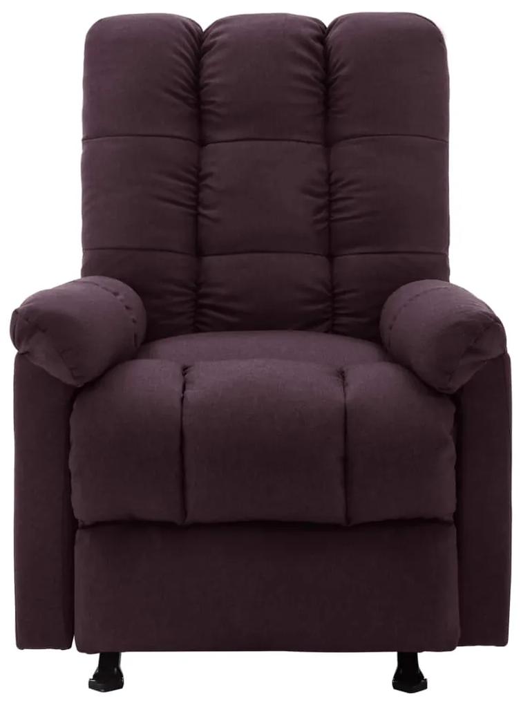 321417 vidaXL Fotoliu de masaj rabatabil, violet, material textil