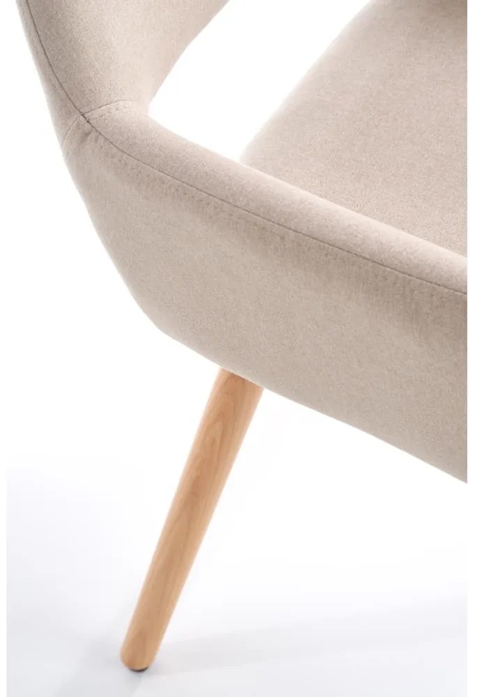 Scaun de bucaterie Leroy, bej/fag