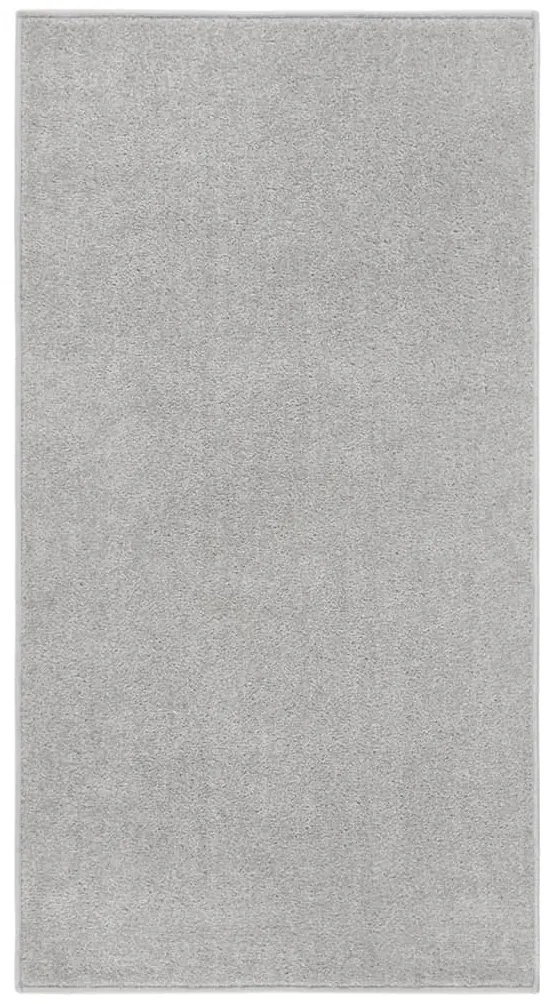 vidaXL Covor cu fire scurte, gri deschis, 80x150 cm