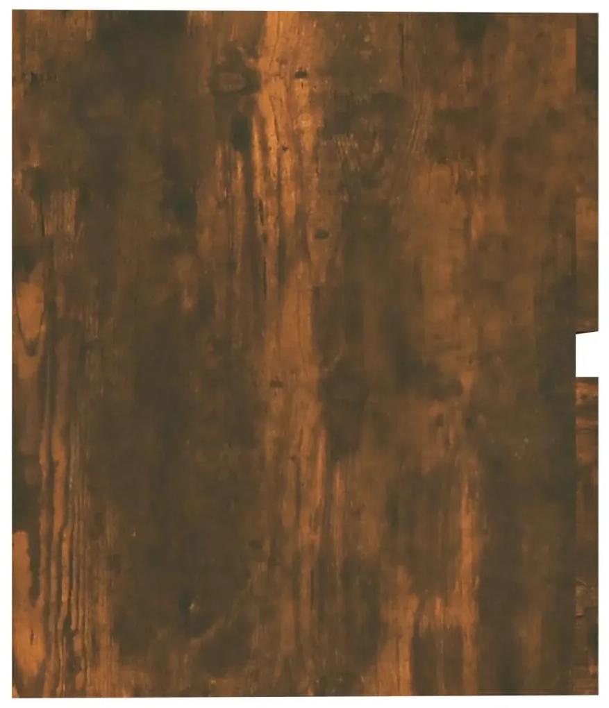 Dulap chiuveta, stejar fumuriu, 60x38,5x45 cm, lemn prelucrat Stejar afumat, Dulap pentru chiuveta, 1