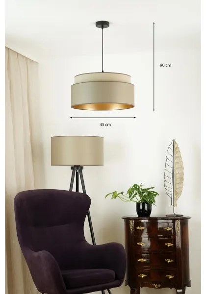 Brilagi - Lustr OREGON VEGE 1xE27/15W/230V, pr. 45 cm, gri