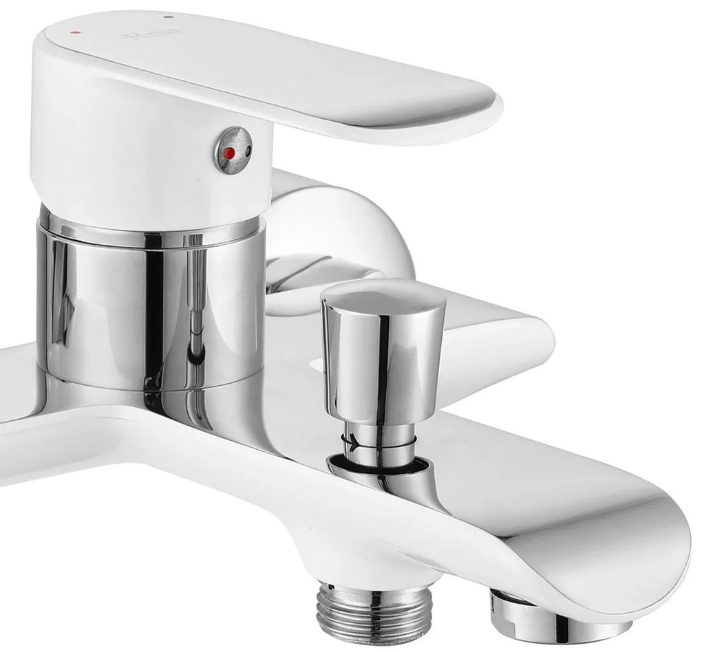 Baterie pentru cadă REA BLOOM White Chrome