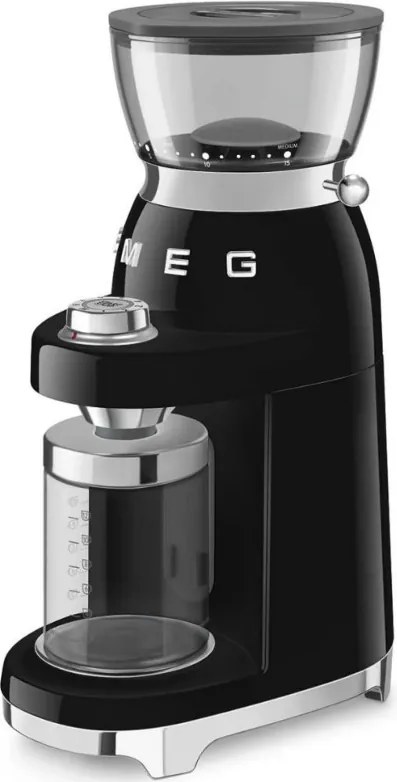 Rasnita de cafea Smeg CGF03BLEU, 150 W, 240 g, Sistem de rotire si blocare, Functie manuala, Negru