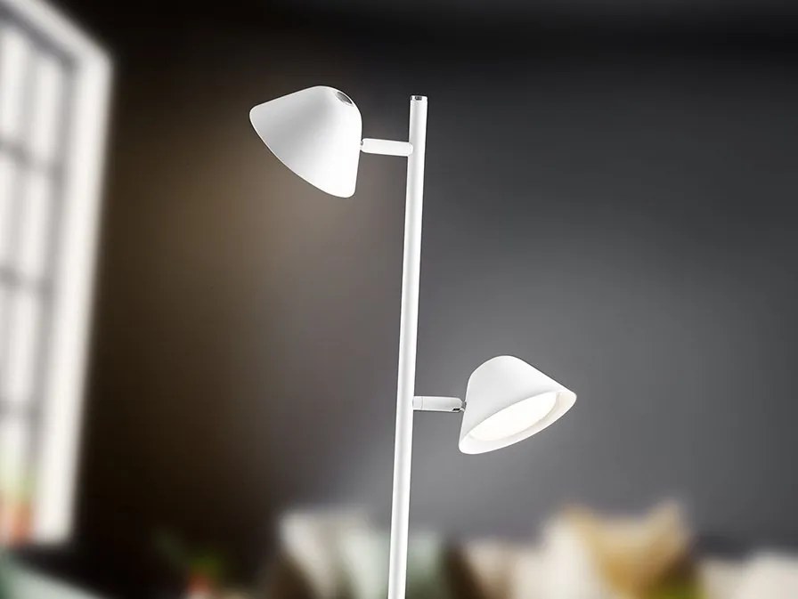 Lampadar/Lampa de podea LED design modern Taros alb