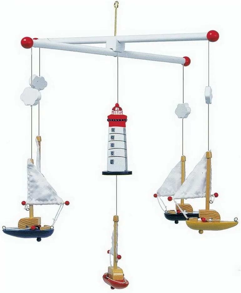 Carusel Legler Sailboat And Lighthouse Mobile