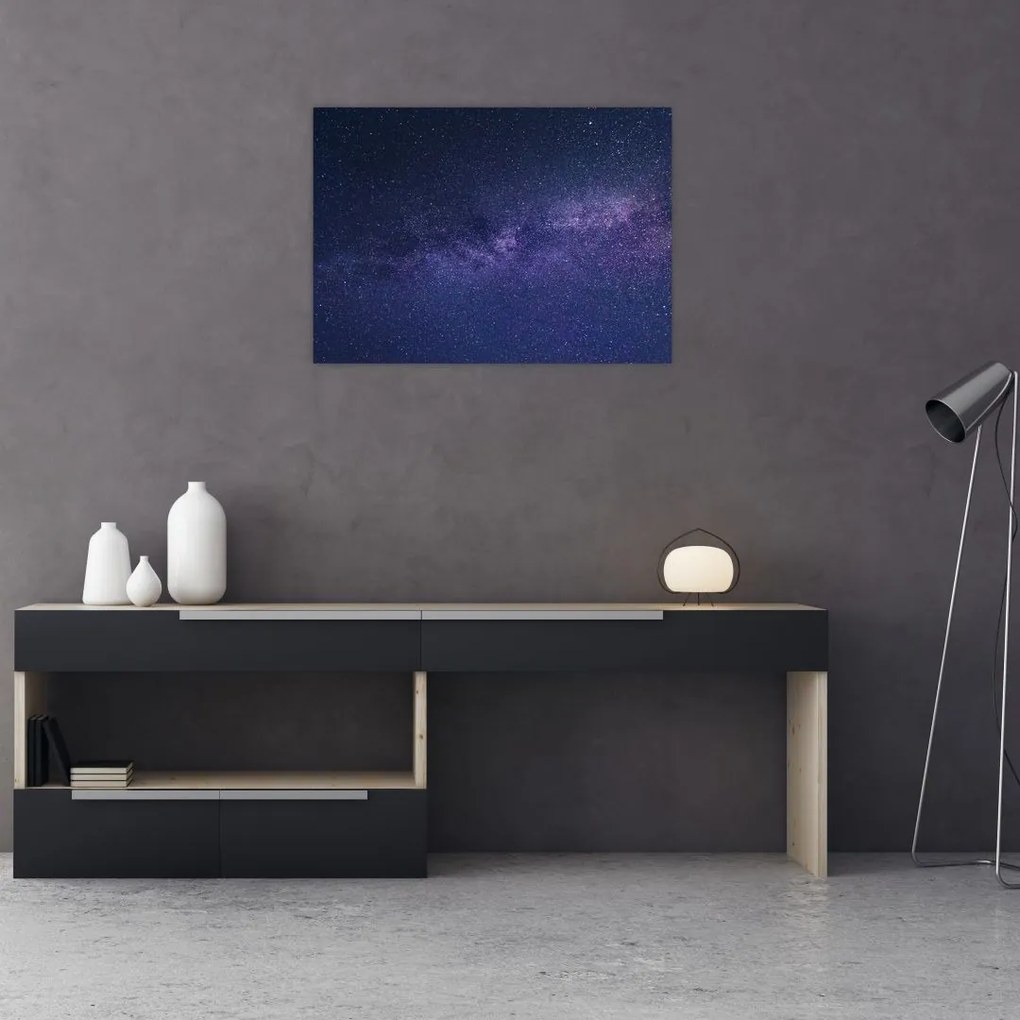 Tablou pe sticlă cerului nocturn (70x50 cm)