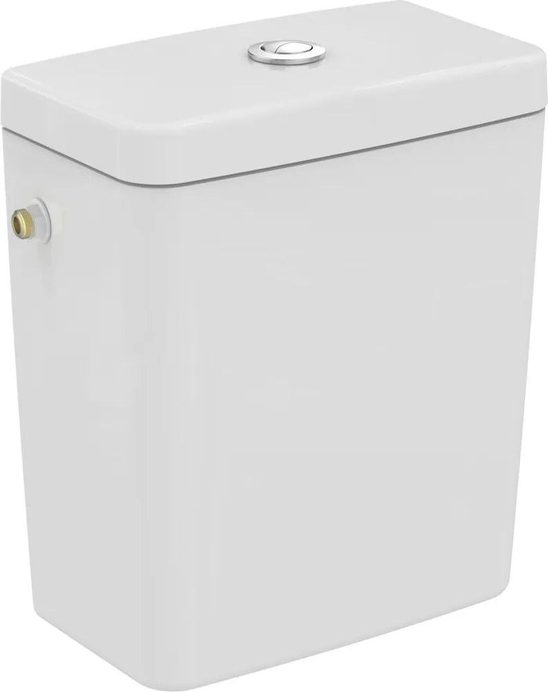 Rezervor Ideal Standard pentru vas wc pe pardoseala Connect Cube, alimentare laterala, alb