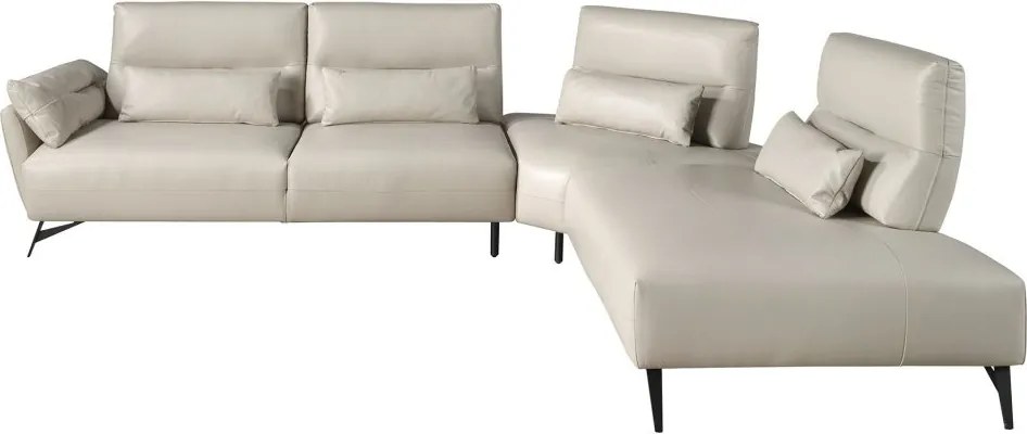 Coltar 5 locuri, Spatar Reglabil, Sezlong Dreapta, Cowhide sand