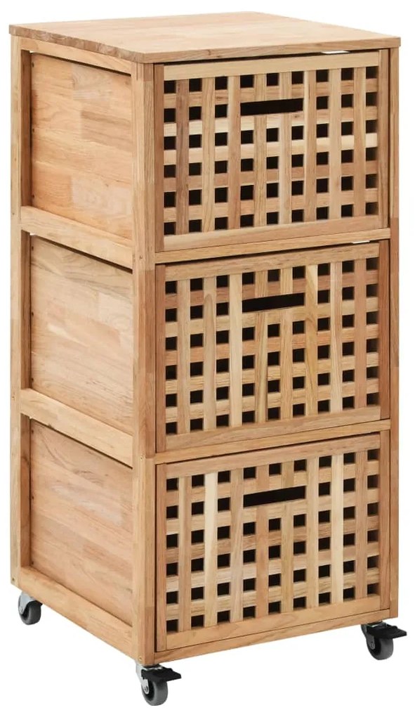 247601 vidaXL Dulap de baie, 41 x 41 x 91 cm, lemn masiv de nuc