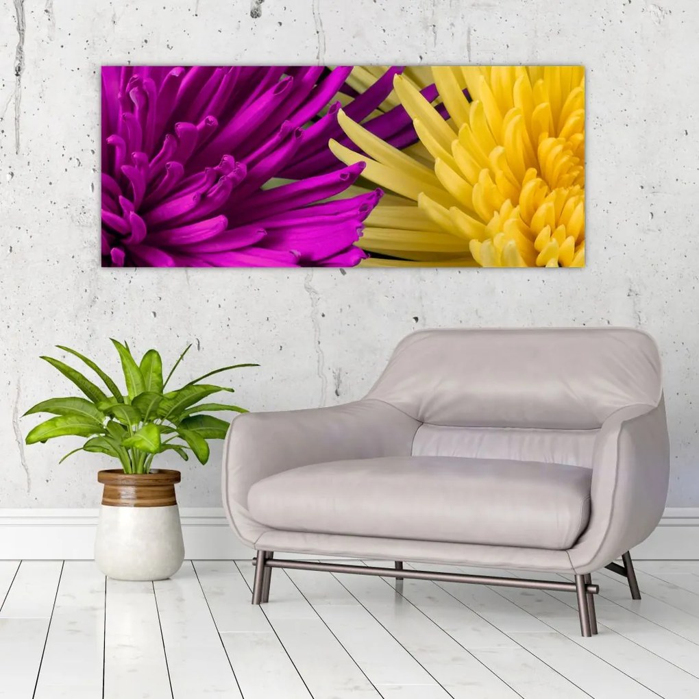 Tablou - detailu cu flori (120x50 cm)