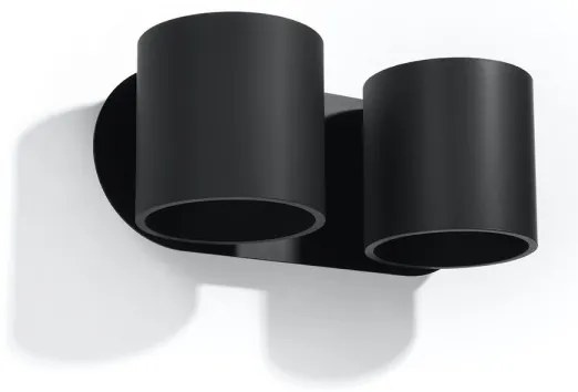 Sollux SL.0660 - Aplica de perete ORBIS 2xG9/40W/230V negru
