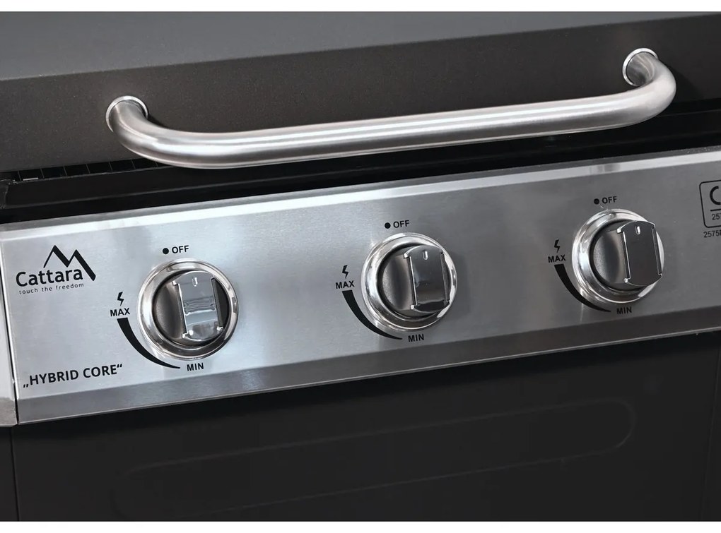 Cattara Gril HYBRID CORE gaz/cărbune, 126 x 114 x55 cm