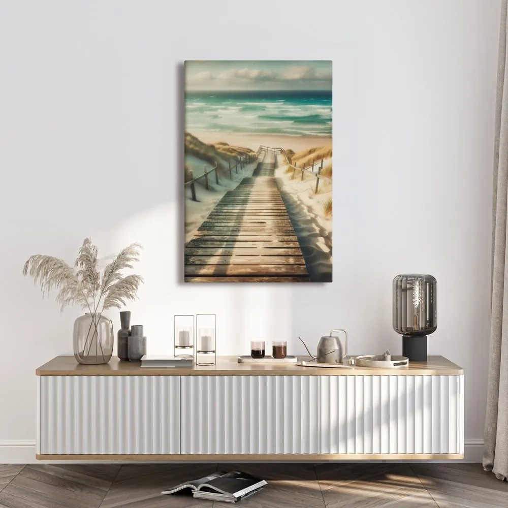 Tablou drum prin dune spre mare