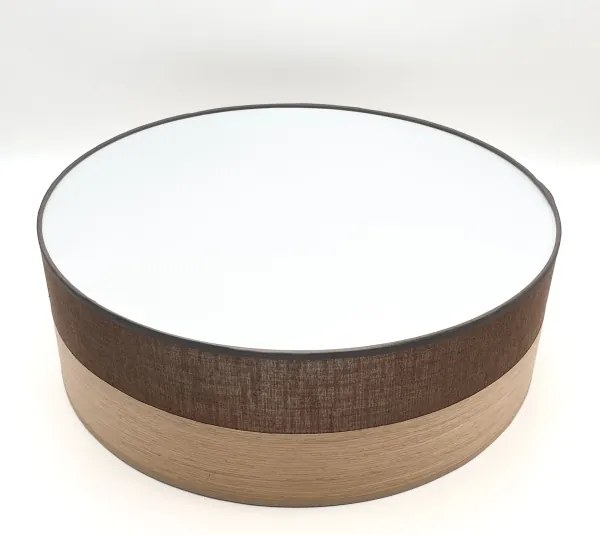 Plafonieră SIRJA WOOD 2xE27/15W/230V d. 45 cm maro/stejar
