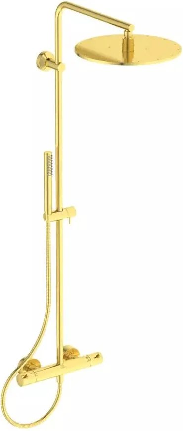 Coloana de dus cu baterie termostatata auriu periat Ideal Standard Ceratherm T125