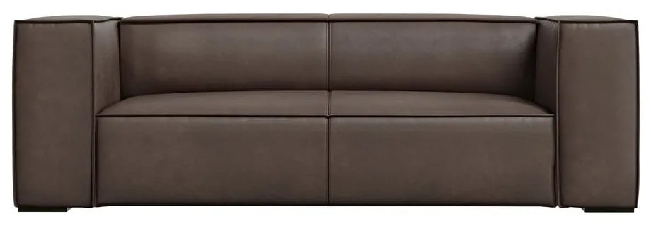 Canapea maro cu tapițerie din piele 212 cm Madame – Windsor &amp; Co Sofas