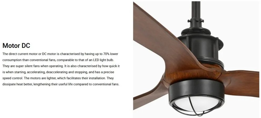 Lustra cu Ventilator si telecomanda JUST FAN M LED negru/maro