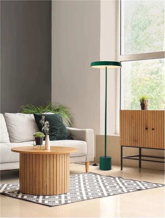 Lampa de podea LED design modern VETRO verde, D-40cm