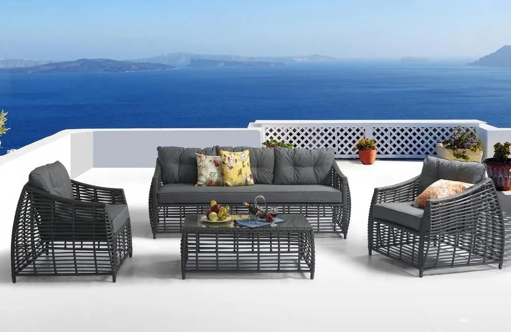 Set de grădină polyrattan OHIO