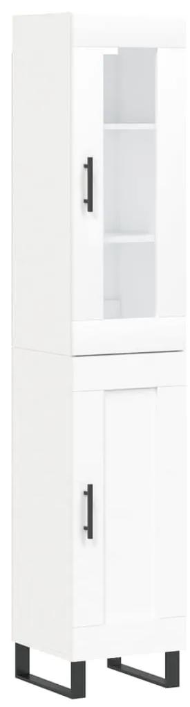 3199513 vidaXL Dulap înalt, alb, 34,5x34x180 cm, lemn prelucrat