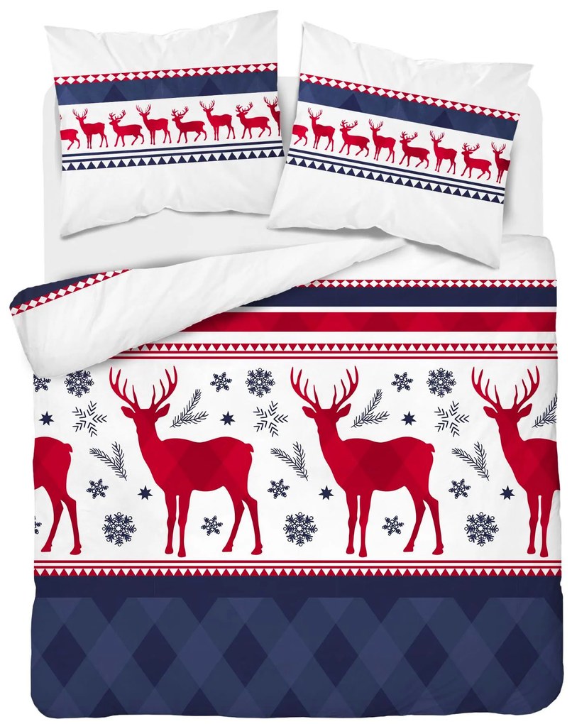 Lenjerie de pat din flanelă Deers multicolor 140x200 cm