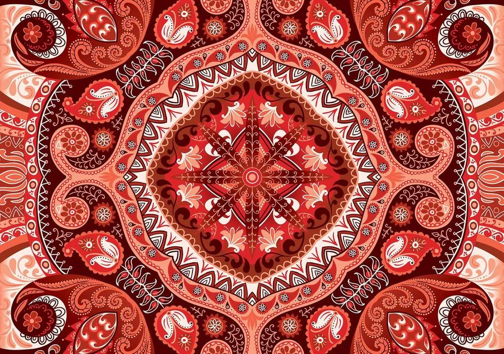 Fototapet - Mozaic roșu (254x184 cm), în 8 de alte dimensiuni noi