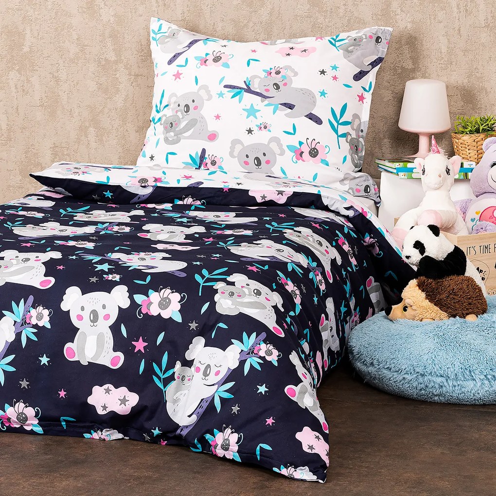 Lenjerie de pat din bumbac 4Home Koala friend, 140 x 200 cm, 70 x 90 cm