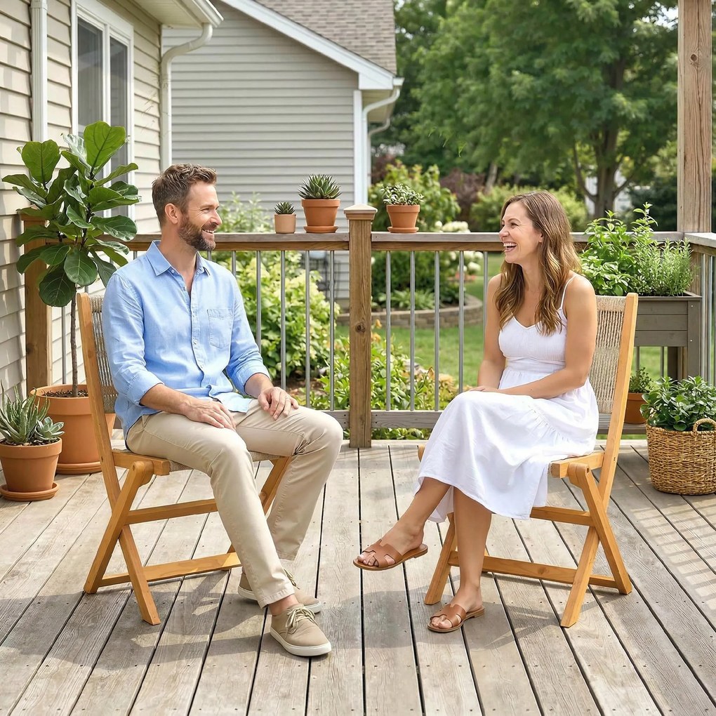 Outsunny set mobilier ratan balcon apartament terasă verandă bistrou grădină | Aosom Romania