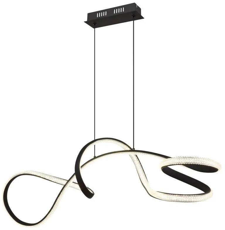 Lustra LED suspendata 4000K SWIRL negru