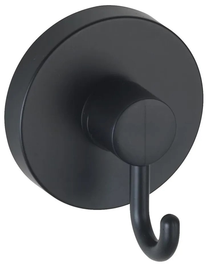 WENKO 24730100 - Cârlig VACUUM-LOC rotund, negru, 6 x 6,7 cm