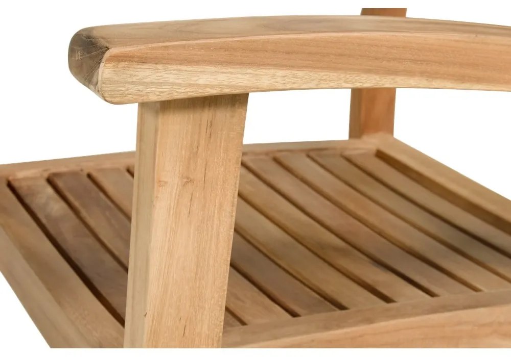 Scaun de grădină în culoare naturală din lemn masiv Sunderland – Hartman