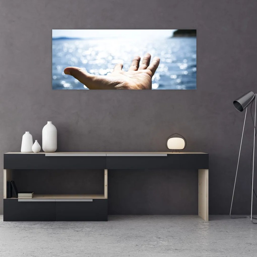 Tabloul cu palma deschisă (120x50 cm)
