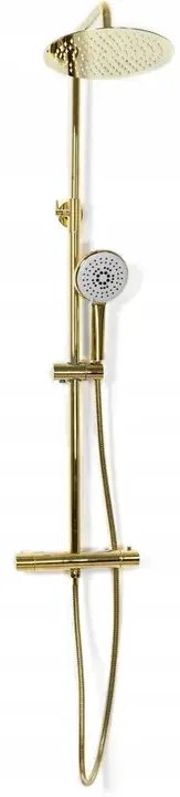 Baterie pentru dus Vincent gold reglabila - H 123,5 cm