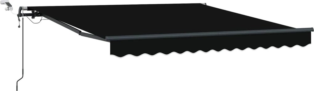 vidaXL Țesătură pentru copertină cu Negru 350 x 250 cm Poliester