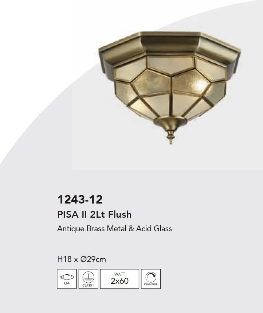 Plafoniera design decorativ Pisa II 2L