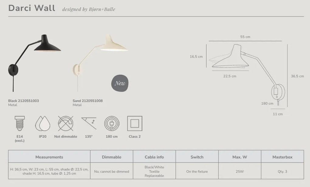Aplica de prete design industrial nordic Darci