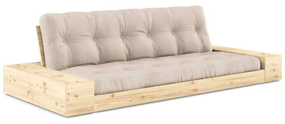 Canapea bej extensibilă 244 cm Base – Karup Design