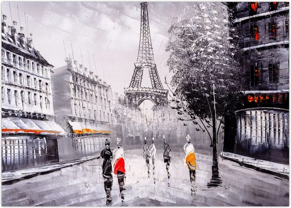 Tablou - Pictură în ulei, Paris (70x50 cm)