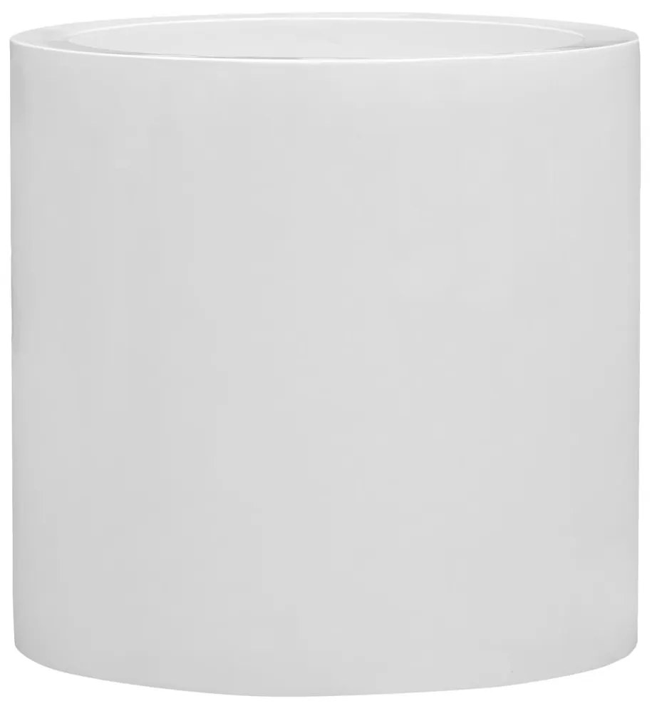 Ghiveci Jumbo Max, alb lucios, dimensiuni multiple - PotteryPots mărimea: L - v. 90 cm, ⌀ 90 cm
